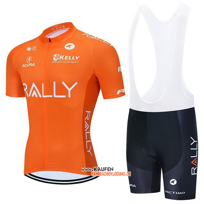 Rally Kurzarmtrikot 2021 und Kurze Tragerhose Orange